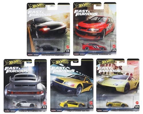 Premium Fast & Furious Serisi 5’li Set Diecast Koleksiyon Araba HNW46