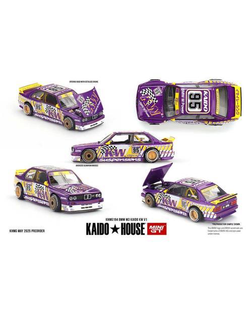 Kaido House 1:64 BMW M3 Kaido KW V1 – Açılabilir Kaputlu Koleksiyon Model Araba (KHMG194