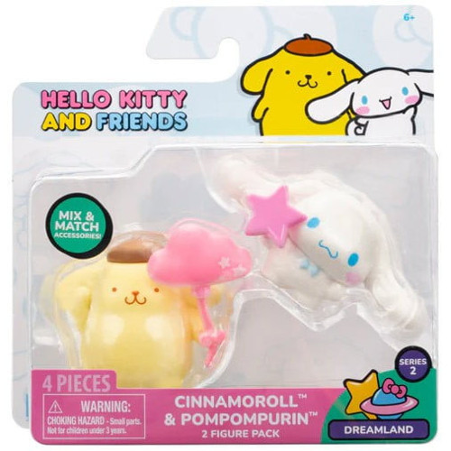and Friends Cinnamoroll & Pompompurin 2'li Figür Seti – Sanrio Koleksiyon