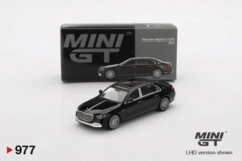 MINI GT 1:64 Mercedes-Maybach S 680 Black Diecast Model Araba MGT00977