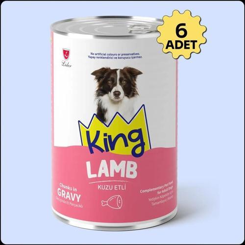 Sos İçerisinde Et Parçacıklı Kuzu Etli Köpek Konservesi 400 Gr*6 ADET