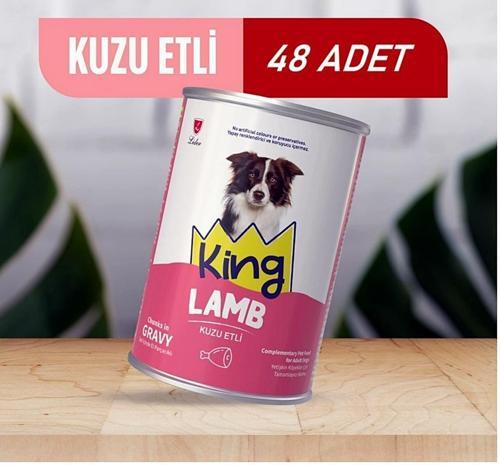 Sos İçerisinde Et Parçacıklı Kuzu Etli Köpek Konservesi 400 Gr*48 ADET