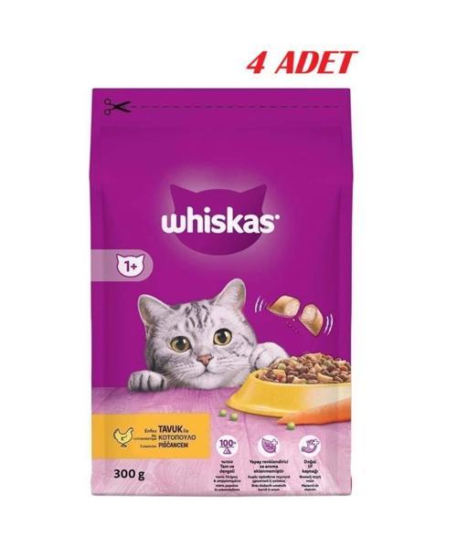 Tavuklu Sebzeli Kuru Kedi Maması 300 Gr*4 ADET