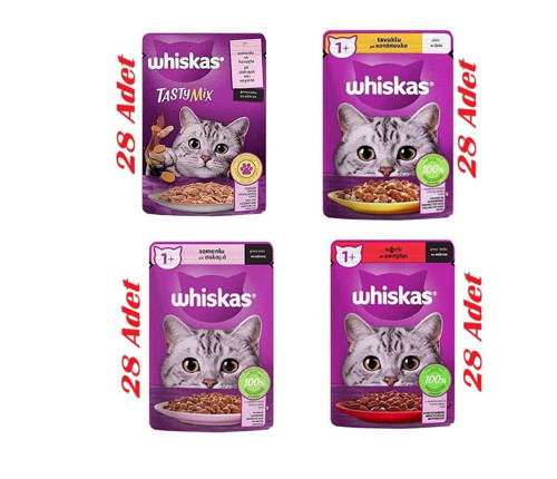 Pouch Sos İçinde Yetişkin Kedi Konservesi 85gr*112 Adet Karışık Mega Set
