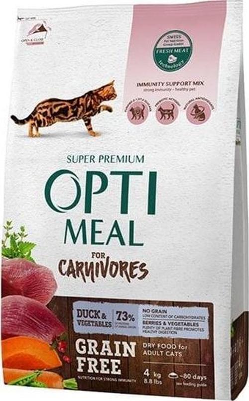 Tahılsız Ördekli ve Sebzeli Yetişkin Kedi Maması 4 Kg