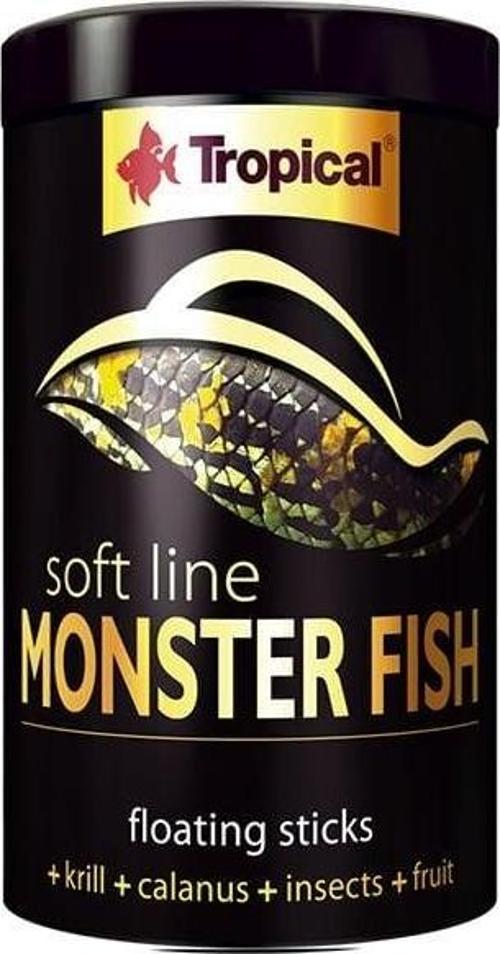 Softline Monster Fish Stick Büyük Etobur Balıklar için Çubuk Balık Yemi 1000 Ml 320 Gr