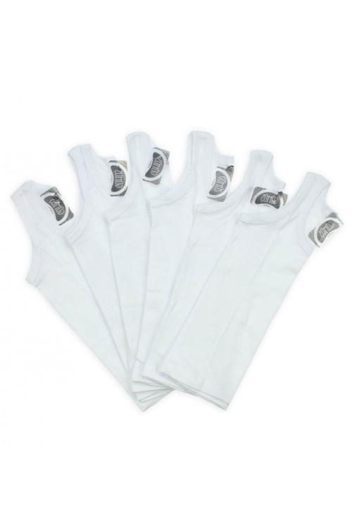 İç Giyim Erkek Çocuk Penye Askılı Pamuklu Atlet 6 lı Paket