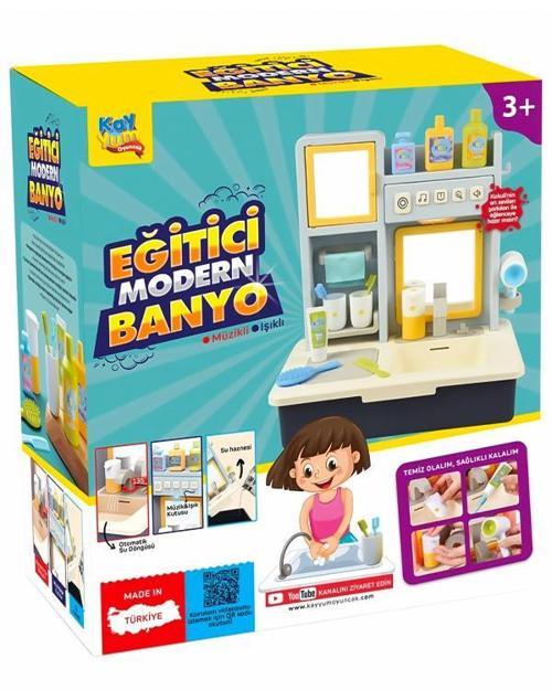 Eğitici Modern Banyo Seti Müzikli Işıklı Mavi 7041