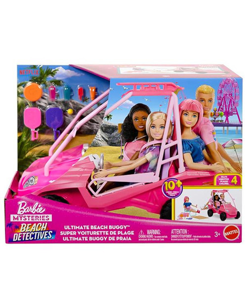Barbie Mysteries Aile Plaj Arabası Oyun Seti JFV68