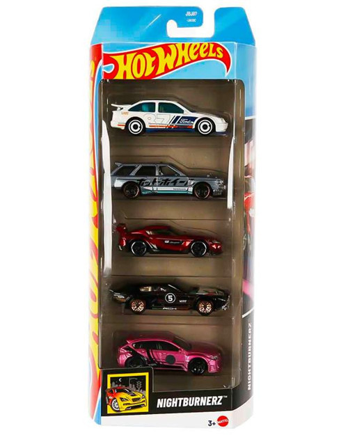 Hot Wheels Beşli Araba Seti Nightburnerz JBJ87