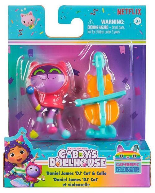 Gabbys Dollhouse Daniel James DJ Cat and Cello Figür ve Aksesuar Seti 20149926