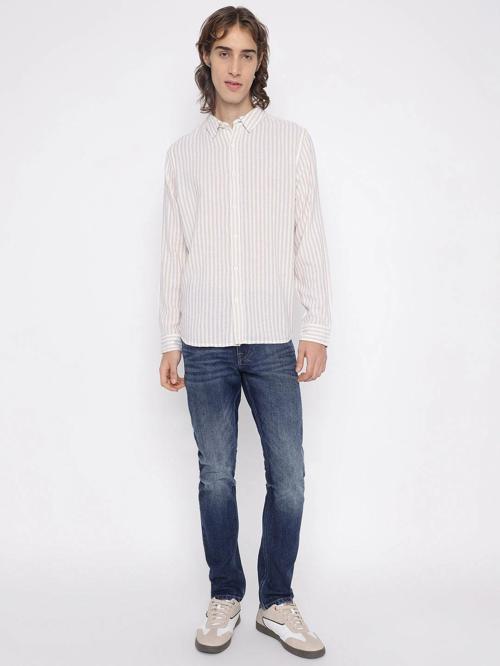 Parker Erkek Bej Keten Karışımlı Gömlek M5YH16WHC20-F10M