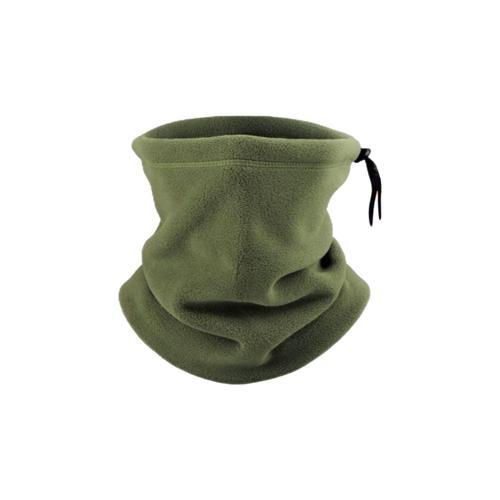 Kışlık Spor Unisex Haki Polar Boyunluk Haki Polar Bere