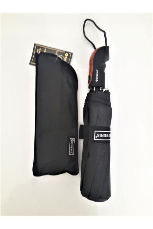 Elite Otomatik 10 Telli 3 Kırmalı Siyah Bay Şemsiye M1