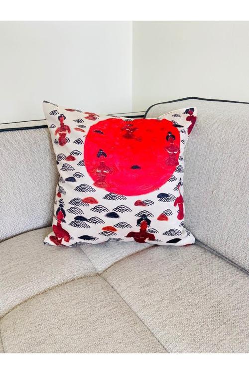 Yeryüzü - Dekoratif Kırlent Kılıfı