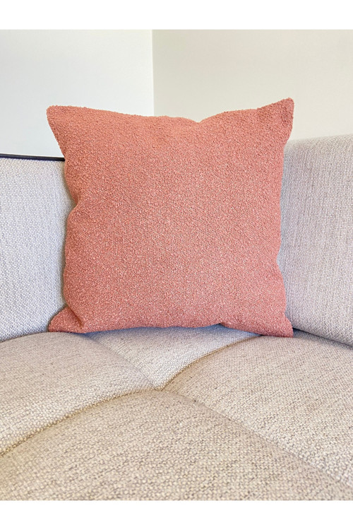 Peluş - Natural Renkler Dekoratif Yastık Kılıfı