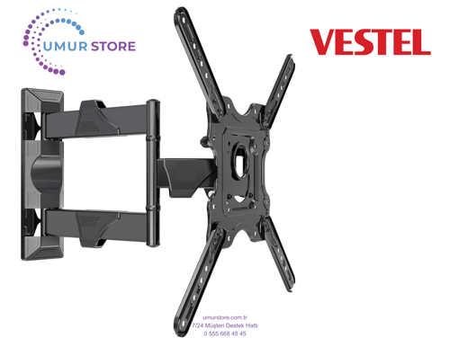 VESTEL 55UG9750 4K Ultra HD 55'' 139 Ekran Lcd Led TV Hareketli Duvar Askı Aparatı
