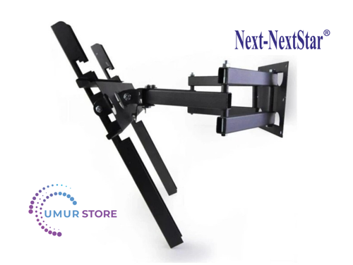 Next YE-50020GFSG5 50" 127 Ekran Uyumlu Lcd Led TV Çift Kollu Hareketli Duvar Askı Aparatı