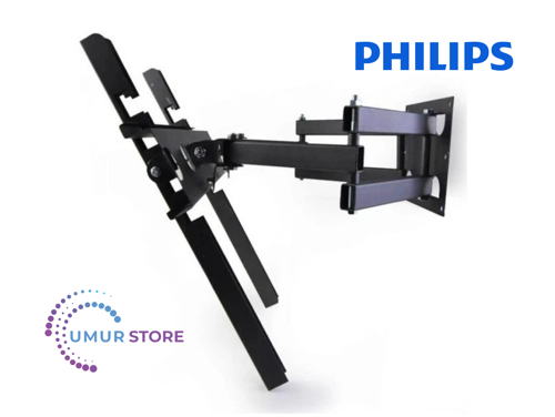 Philips 40pfs6009/62 40'' Full Hd Uyumlu Lcd Led TV Çift Kollu Hareketli Duvar Askı Aparatı