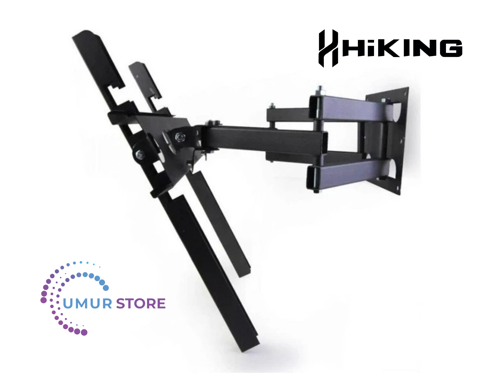 Hiking 55HS24000 55 İnç 4K UHD Smart Uyumlu Lcd Led TV Çift Kollu Hareketli Duvar Askı Aparatı