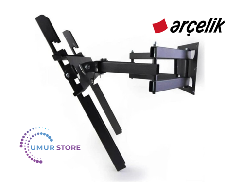 Arçelik 8 serisi A55 D 895 A / 55" 4K Smart Uyumlu Lcd Led TV Çift Kollu Hareketli Duvar Askı Aparat