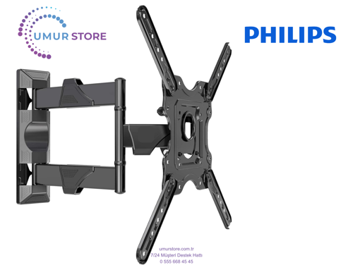 Philips The One 55PUS8909/62 55" 139 Ekran Lcd Led TV Hareketli Duvar Askı Aparatı