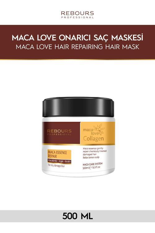 Maca Love Kollajen Kolejen Saç Onarıcı Argan Keratin Onarıcı Saç Maskesi 500 Ml