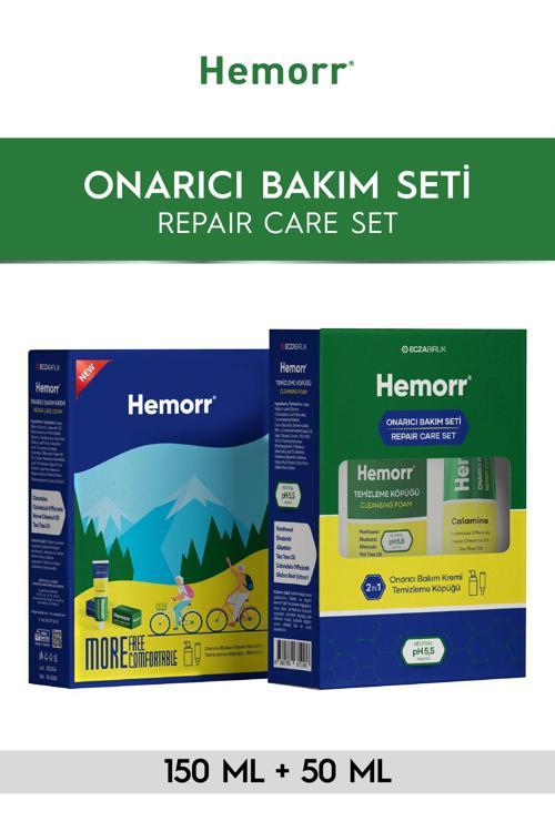 H.Emoroid Nemlendirici Set 1 Adet Onarıcı Bakım Kremi 1X Temizleme Köpüğü