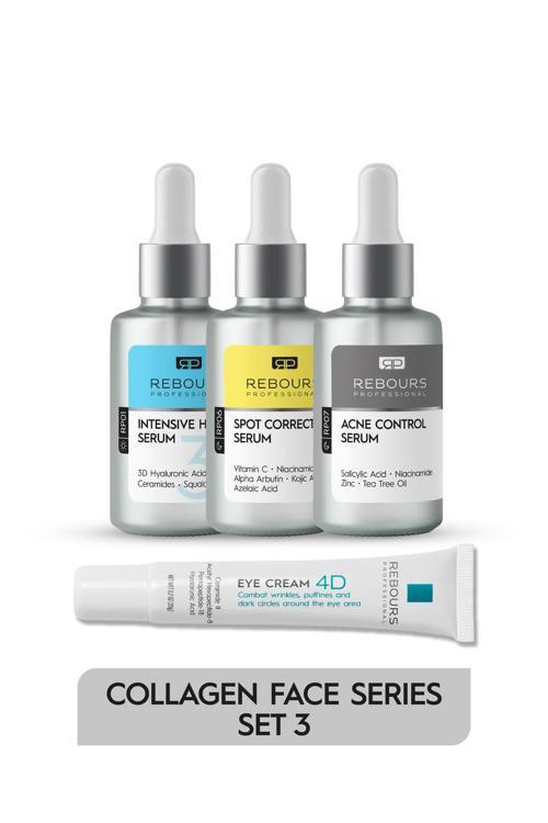 Intensive 3D Hydrating+Spot Correcting+Acne Control 3 Çeşit Serum+ Göz Çevresi Bakım Kremi