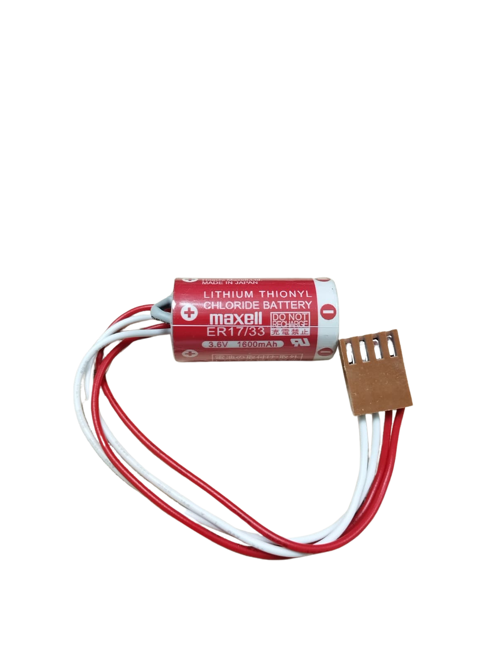 Maxell ER17/33 3.6V 2/3A 4 PIN Size Lithium Pil - Kahverengi Soket