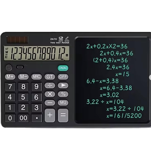 ZR900 Siyah Yazı Tahtalı Hesap Makinesi