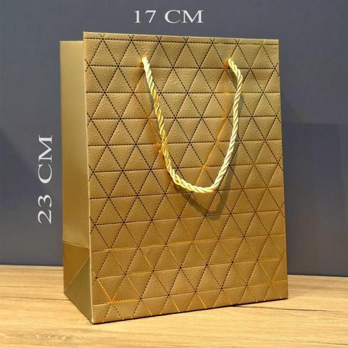 Küçük Boy Gold İpli Karton Çanta