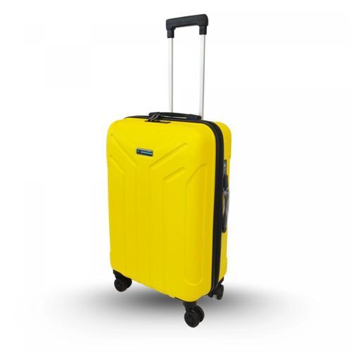 Tartılı Scavel Sarı Orta Boy Valiz