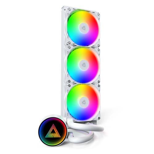 Lightflow ARGB 360 Beyaz – Ultra Sessiz AIO Sıvı CPU Soğutucu, 3100 RPM Pompa, Üçlü Sessiz F
