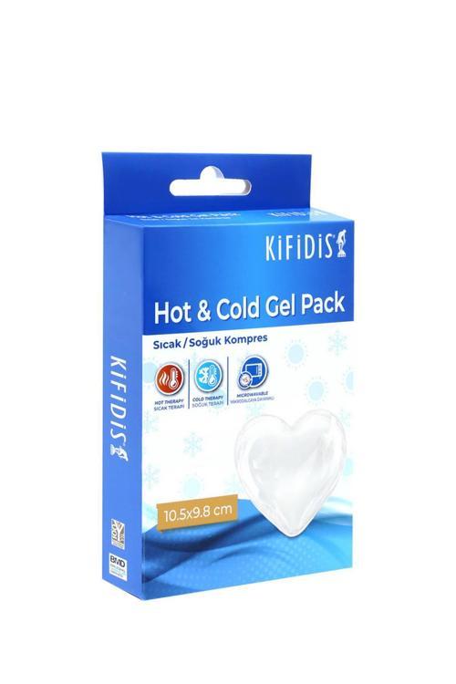 Sıcak - Soğuk Jel Kompres Kalpli Şeffaf 10,5 x 9,8 cm