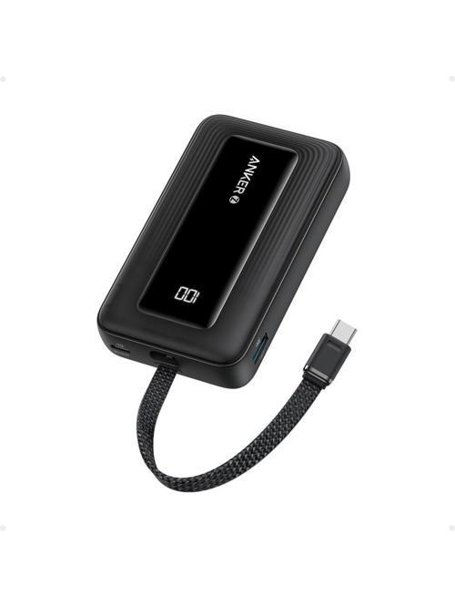 Zolo Powerbank (10K, 30W, Dahili USB-C Kablo) - Siyah - A1688