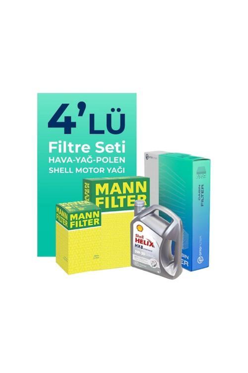 Passat B8 1.6 2.0 Tdı Filtre Bakım Seti 2015-2019 +SHELL 5LT 5W30