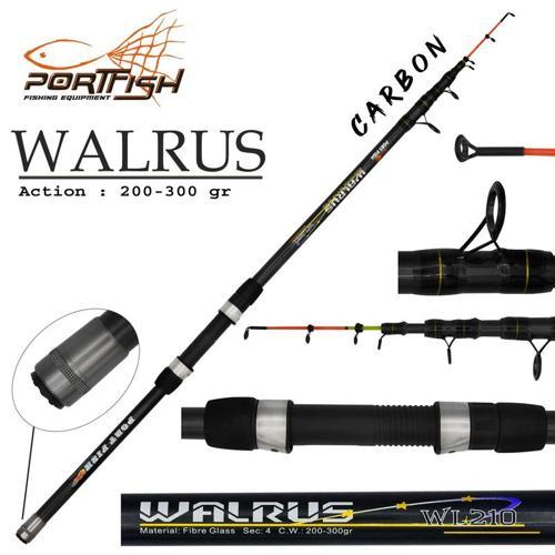 Walrus Teleskopik Tekne Kamışı 165 cm 100-200 gr
