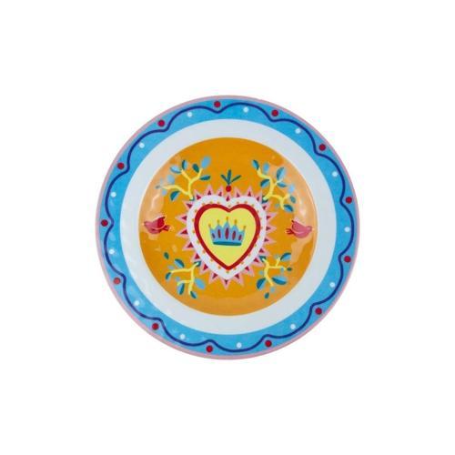 Mamma Mia 6lı Kalp Desenli Tabak Seti 21,5cm