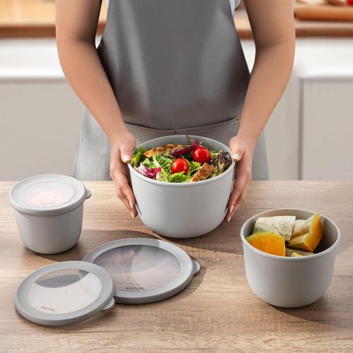 Lora 3'lü Saklama Kabı Gri