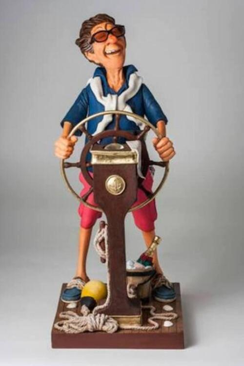 Biblolar - Sertifikalı Yat Kaptanı Biblo 25,5x19x44 cm Dekoratif Obje