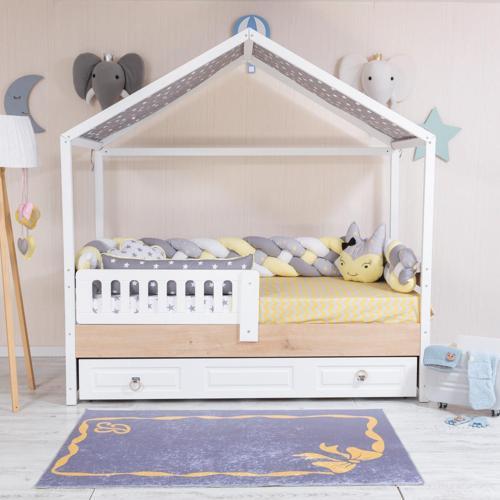 4LÜ ÖRGÜ KEDİLİ SARI MONTESSORİ ÖRGÜ KORUMA VE NEVRESİM TAKIMI