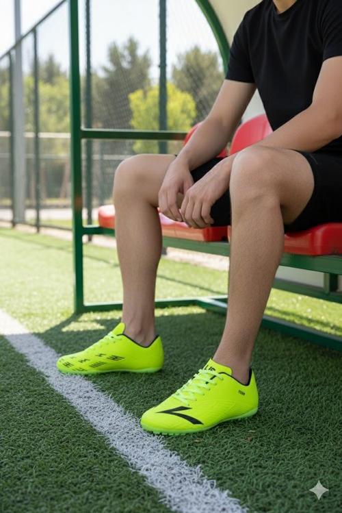 Titan Sarı Orjinal Ürün Çim Saha Halı Saha Erkek Futbol Ayakkabı