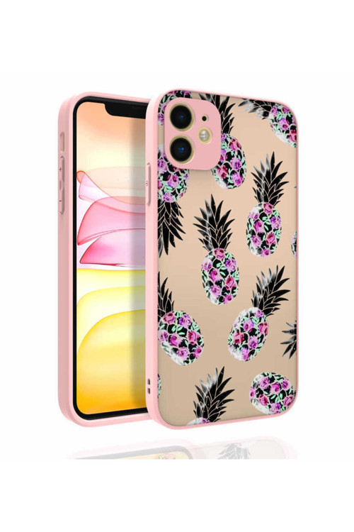 İphone 11 Uyumlu Desenli Kamera Korumalı Parlak Nora Telefon Kılıfı-No1