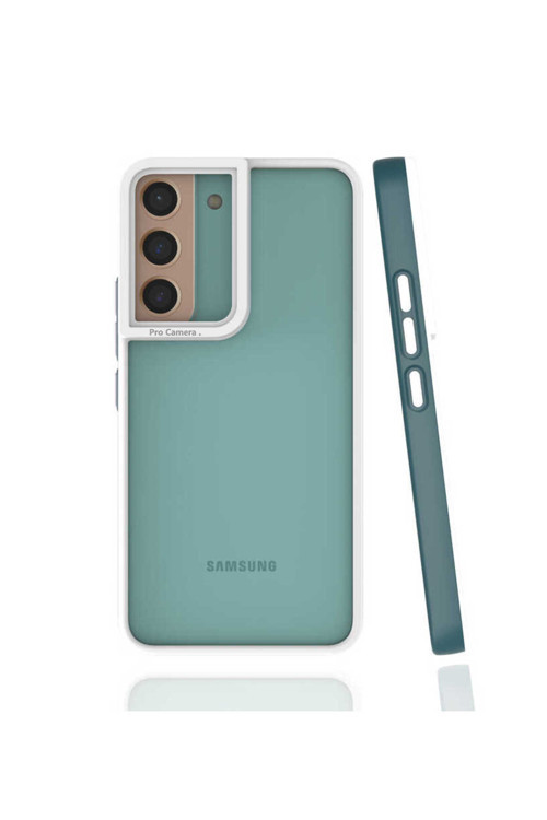 Galaxy S22 Kılıf Mima Kapak - Koyu Yeşil