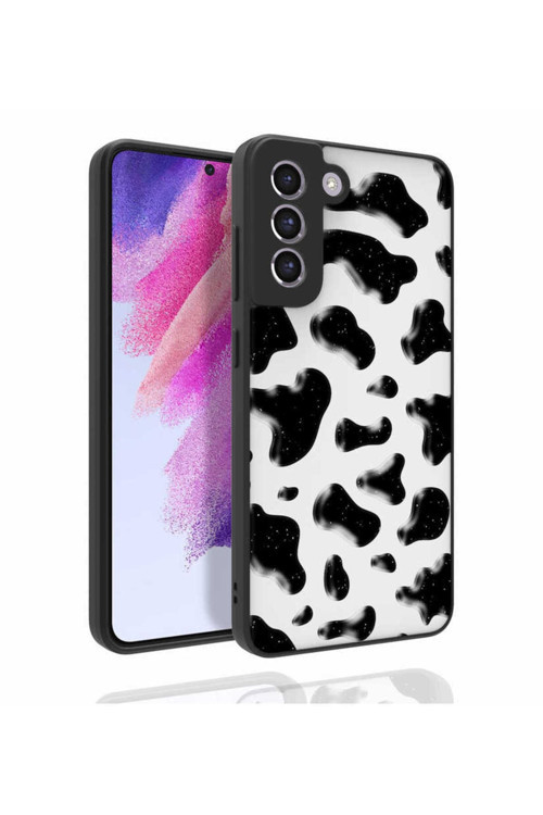 Galaxy S21 Fe Kılıf Desenli Kamera Korumalı Parlak Nora Kapak