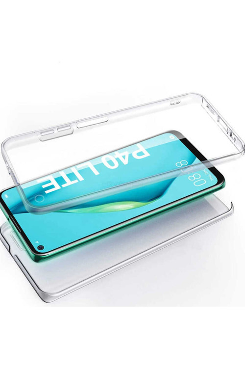 Huawei P40 Lite Kılıf Enjoy Kapak Silikon Ön Arka 360 Koruma