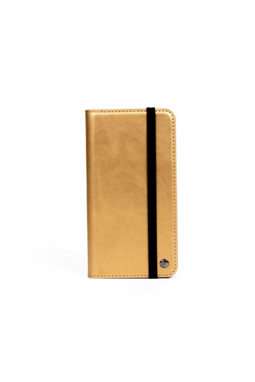 İphone Se 2022 Uyumlu Multi Cüzdan Kılıf-Gold