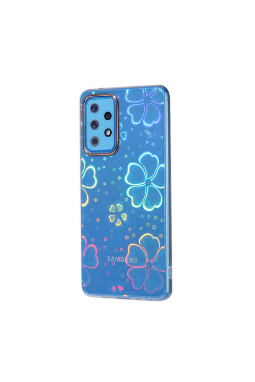 Galaxy A72 Kılıf Sidney Desenli Sert Kapak-Flower No3