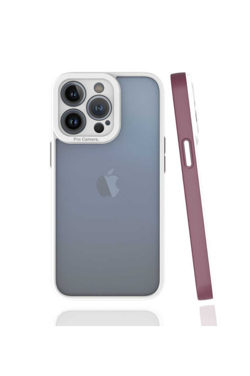 Apple Iphone 13 Pro Kılıf Mima Kapak - Mürdüm